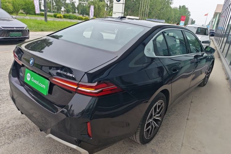 Used BMW i5 2024 eDrive 35L Luxury Model with M Sport Package Rear Right 45 Deg
