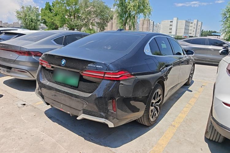 Used BMW i5 2024 eDrive 35L Luxury Model with M Sport Package Rear Right 45 Deg