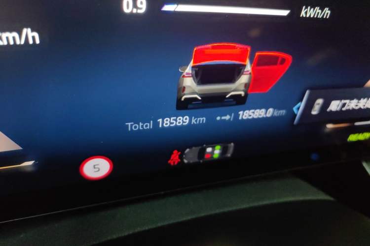 Used BMW i5 2024 eDrive 35L M Sport Package Odometer Close Up