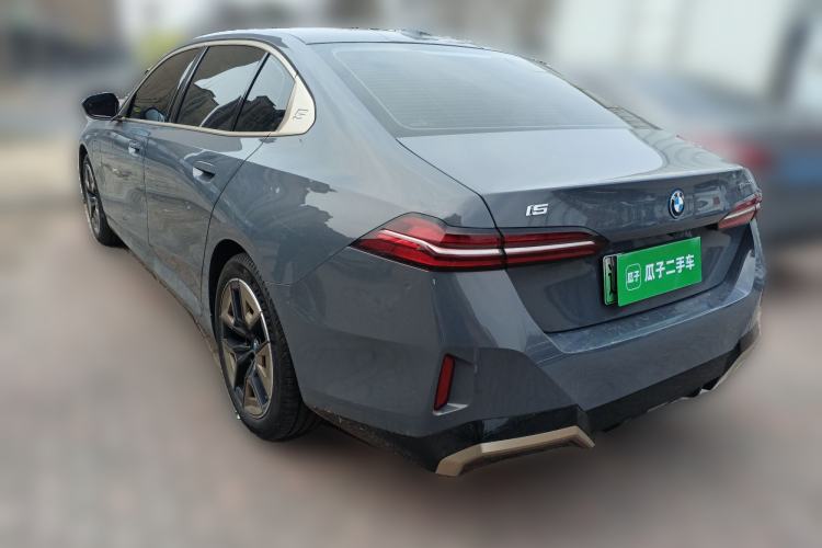 Used BMW i5 2024 eDrive 35L Luxury Model with M Sport Package Rear Left 45 Deg