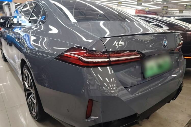 Used BMW i5 2024 eDrive 35L Luxury Model with M Sport Package Rear Left 45 Deg