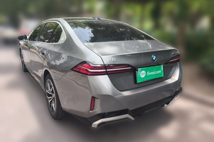 Used BMW i5 2024 eDrive 35L Luxury Model with M Sport Package Rear Left 45 Deg