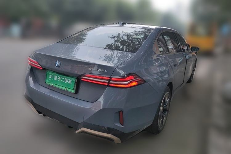 Used BMW i5 2024 eDrive 35L Luxury Model with M Sport Package Rear Right 45 Deg