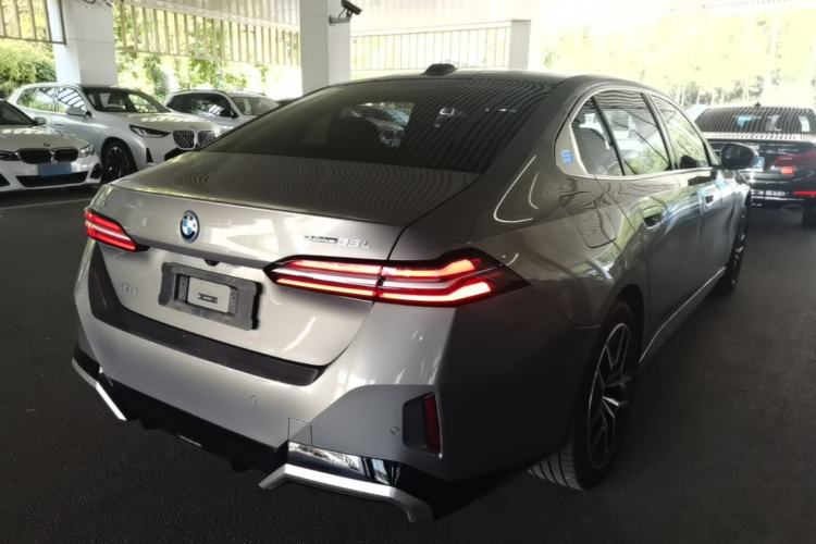Used BMW i5 2024 eDrive 35L Luxury Model with M Sport Package Rear Right 45 Deg