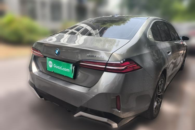 Used BMW i5 2024 eDrive 35L Luxury Model with M Sport Package Rear Right 45 Deg