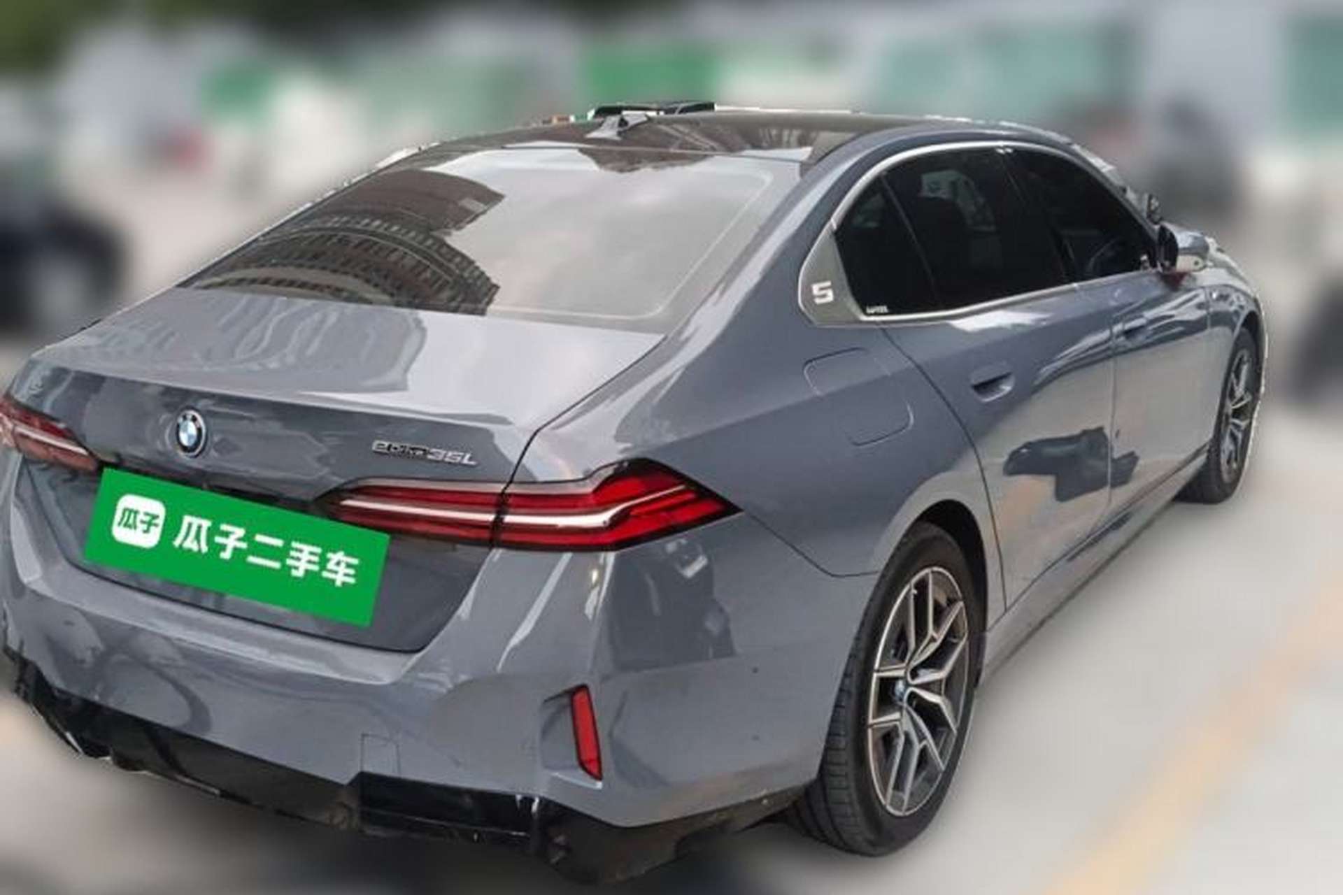 Used BMW i5 2024 eDrive 35L Luxury Model with M Sport Package Rear Right 45 Deg
