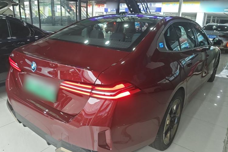 Used BMW i5 2024 eDrive 35L Luxury Model with M Sport Package Rear Right 45 Deg