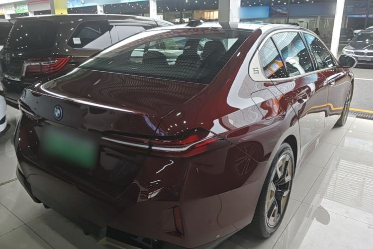 Used BMW i5 2024 eDrive 35L Luxury Model with M Sport Package Rear Right 45 Deg