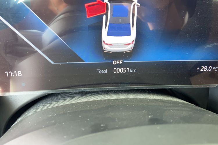 Used BMW i5 2024 eDrive 35L M Sport Package Odometer Close Up