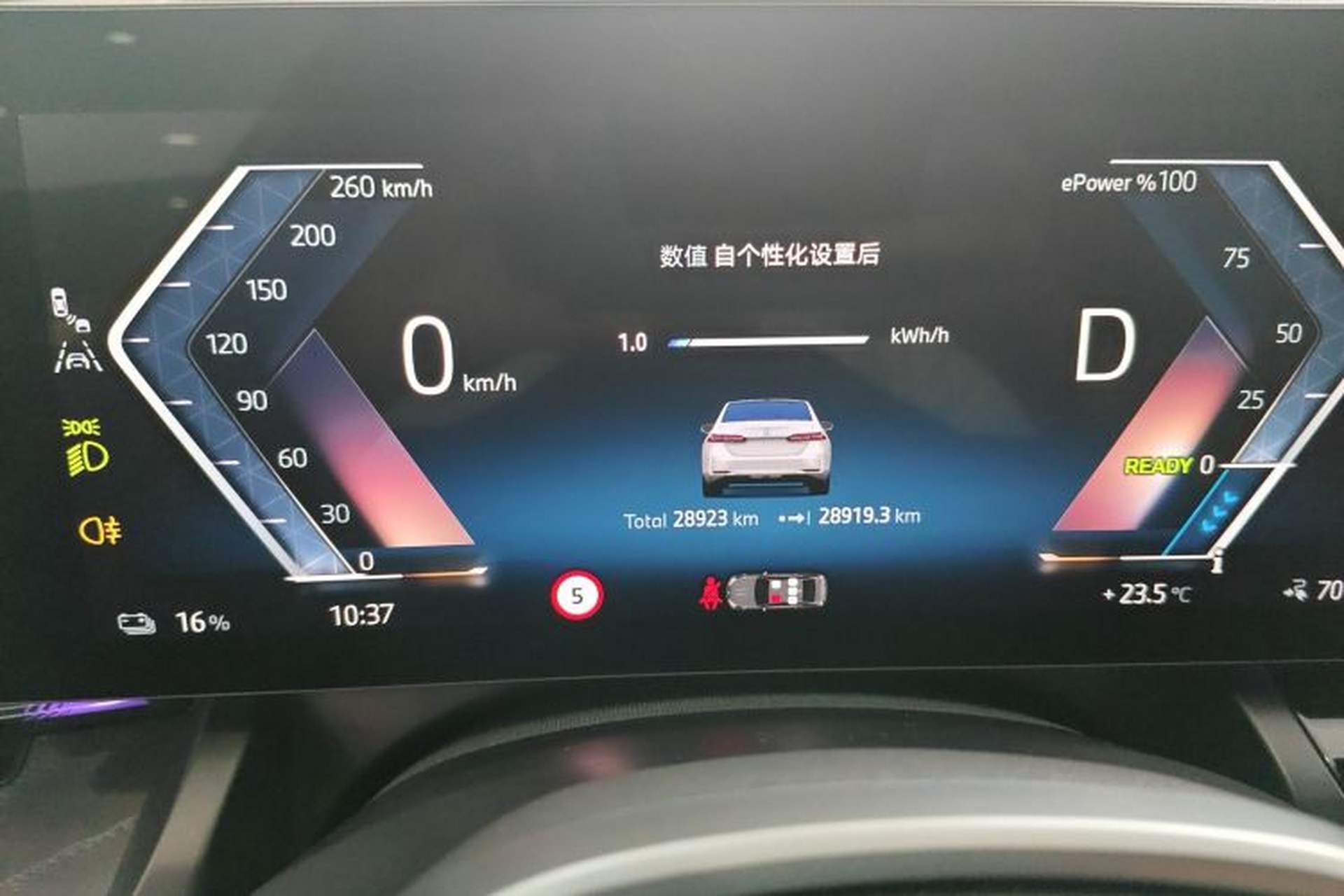 Used BMW i5 2024 eDrive 35L Prestige Luxury Package Odometer Close Up