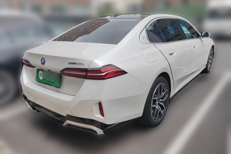 Used BMW i5 2024 eDrive 35L Luxury Model with M Sport Package Rear Right 45 Deg