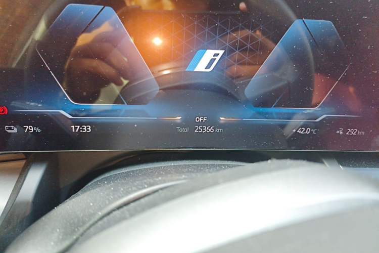 Used BMW i5 2025 eDrive 35L M Sport Package Odometer Close Up