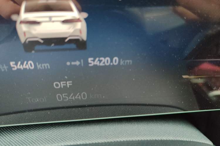 Used BMW i5 2025 eDrive 35L M Sport Package Odometer Close Up