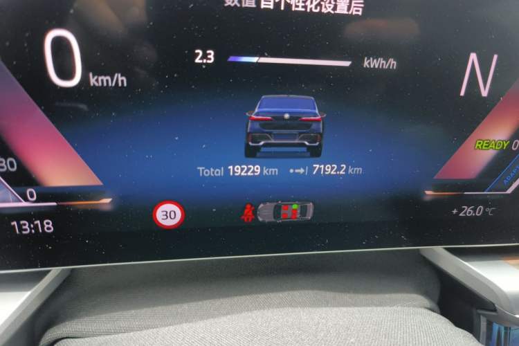 Used BMW i7 2023 eDrive50L Leading M Sport Package Odometer Close Up
