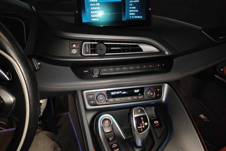 Used BMW i8 2019 Convertible Sports Car Audio And AC Panel