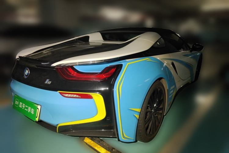 Used BMW i8 2019 Convertible Sports Car Rear Right 45 Deg