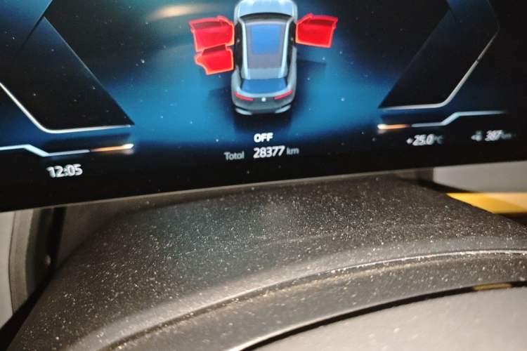 Used BMW iX 2022 xDrive40 Odometer Close Up
