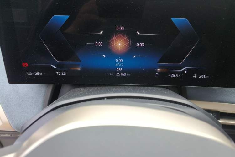 Used BMW iX 2022 xDrive40 Odometer Close Up