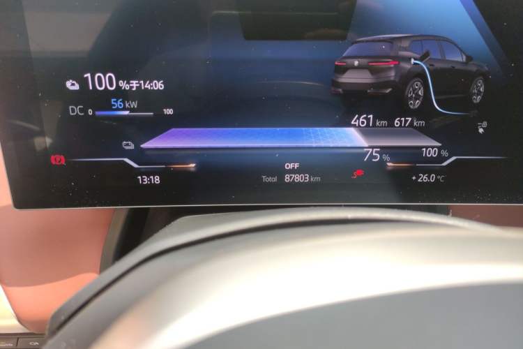 Used BMW iX 2022 xDrive50 Odometer Close Up