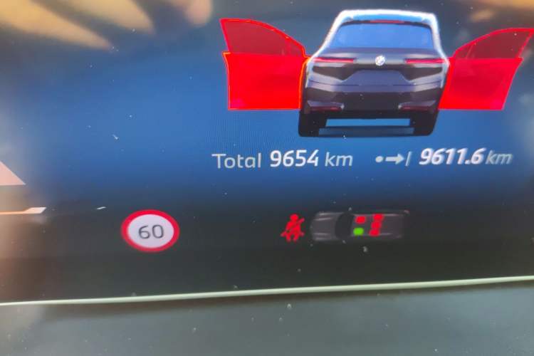 Used BMW iX 2023 Updated xDrive50 Odometer Close Up
