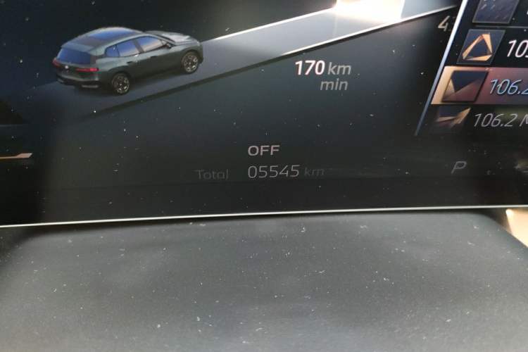 Used BMW iX 2023 Updated xDrive40 Odometer Close Up
