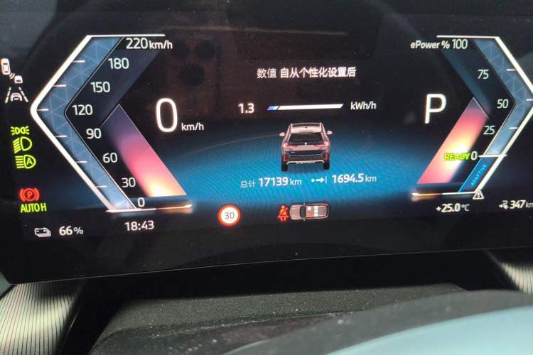 Used BMW iX1 2023 eDrive25L M Sport Package Odometer Close Up