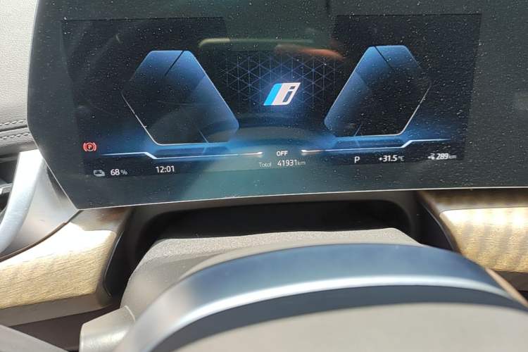 Used BMW iX1 2023 xDrive30L X Design Package Odometer Close Up