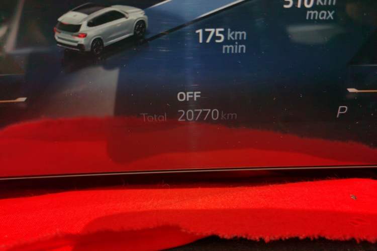 Used BMW iX1 2023 eDrive25L M Sport Package Odometer Close Up