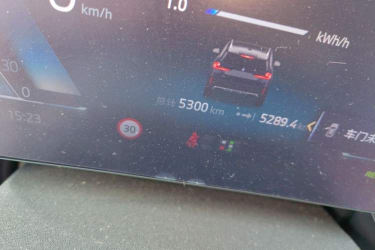Used BMW iX1 2026 Model, eDrive25L M Sport Package Odometer Close Up