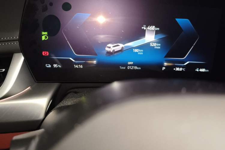 Used BMW iX1 2026 Model, eDrive25L M Sport Package Odometer Close Up