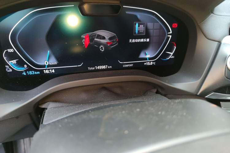 Used BMW iX3 2021 Updated Leading Type Odometer Close Up