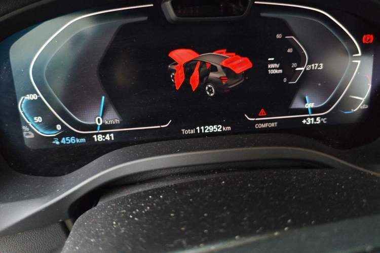 Used BMW iX3 2021 Updated Leading Edition Odometer Close Up