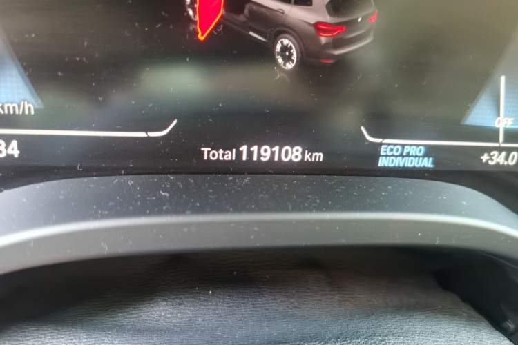 Used BMW iX3 2021 Updated Leading Edition Odometer Close Up