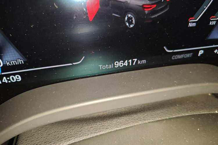 Used BMW iX3 2021 Updated Leading Type Odometer Close Up