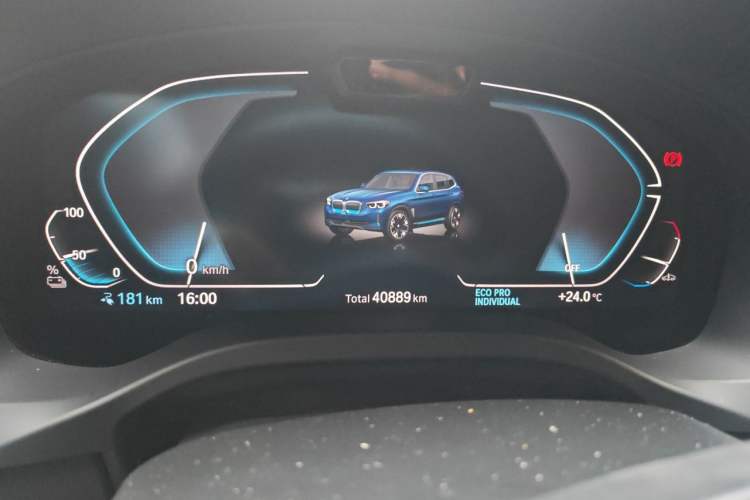 Used BMW iX3 2021 Updated Leading Edition Odometer Close Up