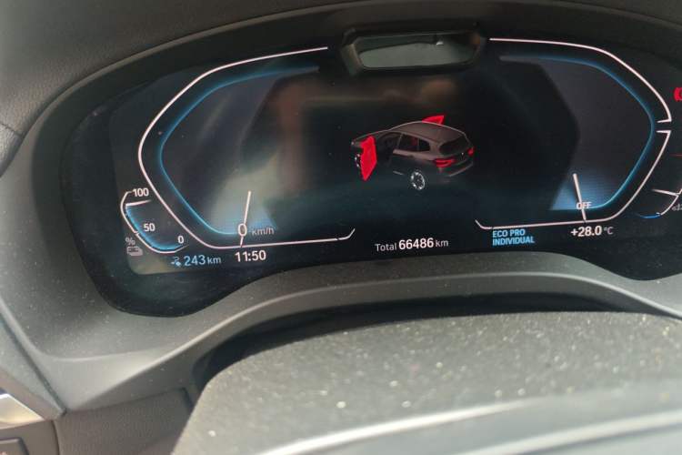Used BMW iX3 2021 Leading Type Odometer Close Up
