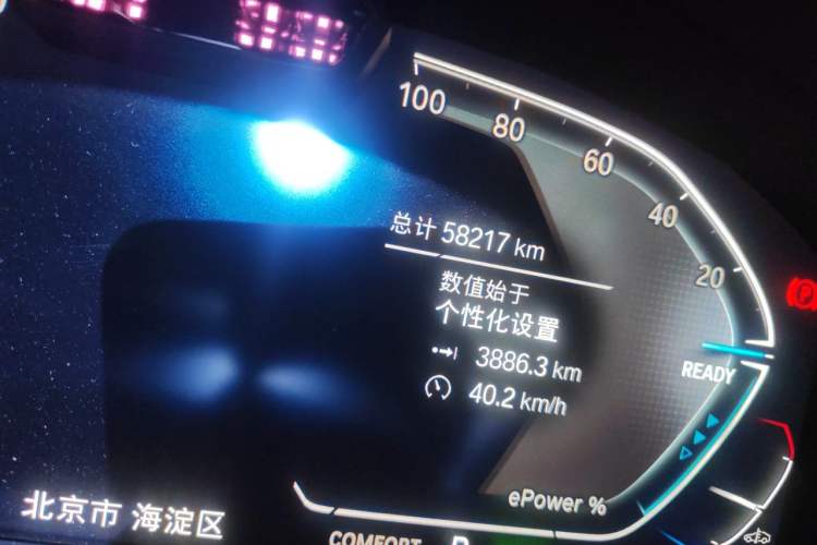 Used BMW iX3 2021 Updated Leading Type Odometer Close Up