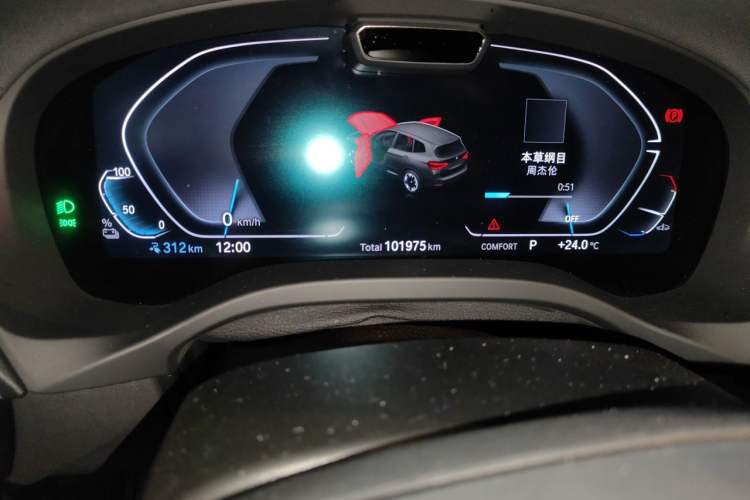 Used BMW iX3 2021 Updated Leading Type Odometer Close Up