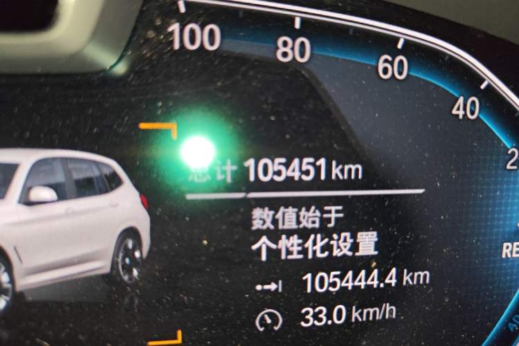 Used BMW iX3 2021 Updated Leading Type Odometer Close Up