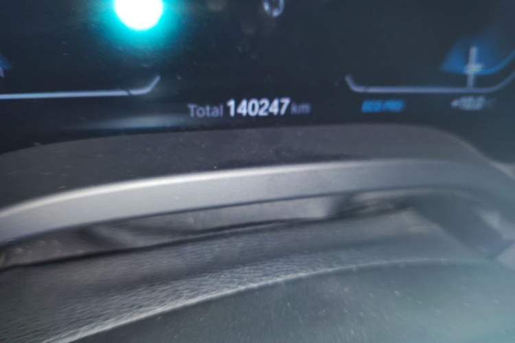 Used BMW iX3 2021 Updated Leading Type Odometer Close Up