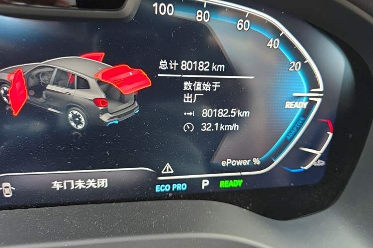 Used BMW iX3 2022 Leading Type Odometer Close Up