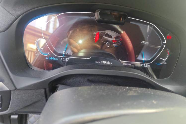 Used BMW iX3 2022 Leading Model Odometer Close Up