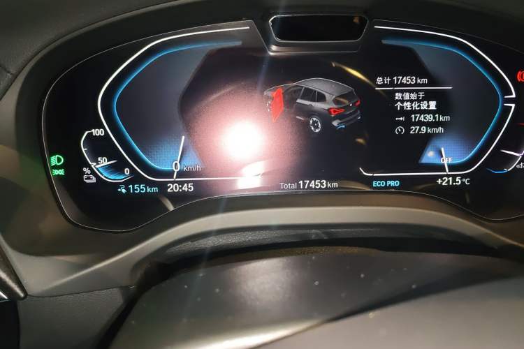Used BMW iX3 2022 Updated Leading Type Odometer Close Up