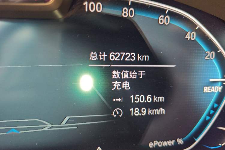 Used BMW iX3 2022 Updated Leading Version Odometer Close Up