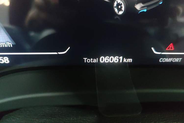 Used BMW iX3 2022 Leading Model Odometer Close Up