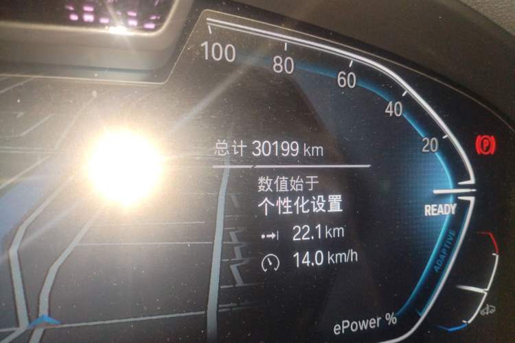 Used BMW iX3 2022 Updated Leading Version Odometer Close Up