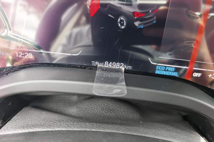 Used BMW iX3 2022 Leading Model Odometer Close Up