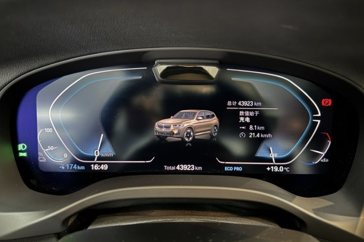 Used BMW iX3 2022 Leading Model Odometer Close Up