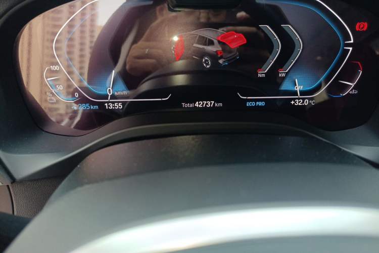 Used BMW iX3 2022 Leading Type Odometer Close Up