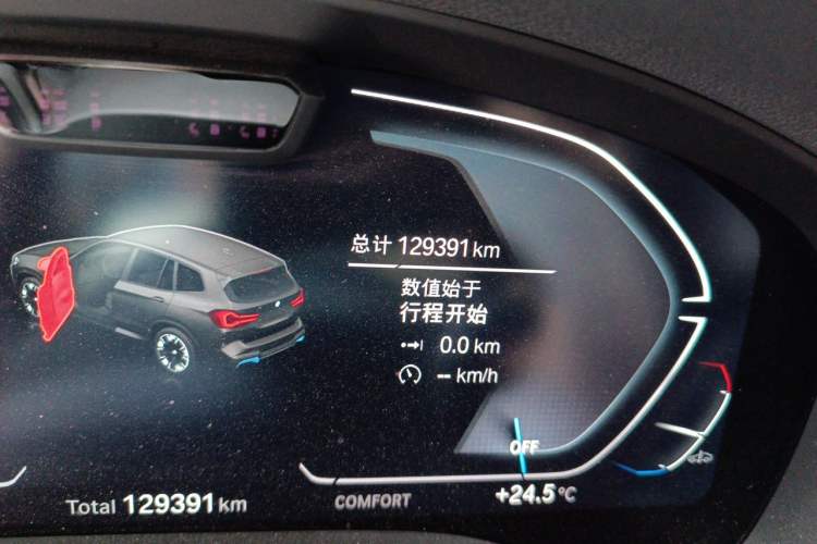 Used BMW iX3 2022 Leading Type Odometer Close Up